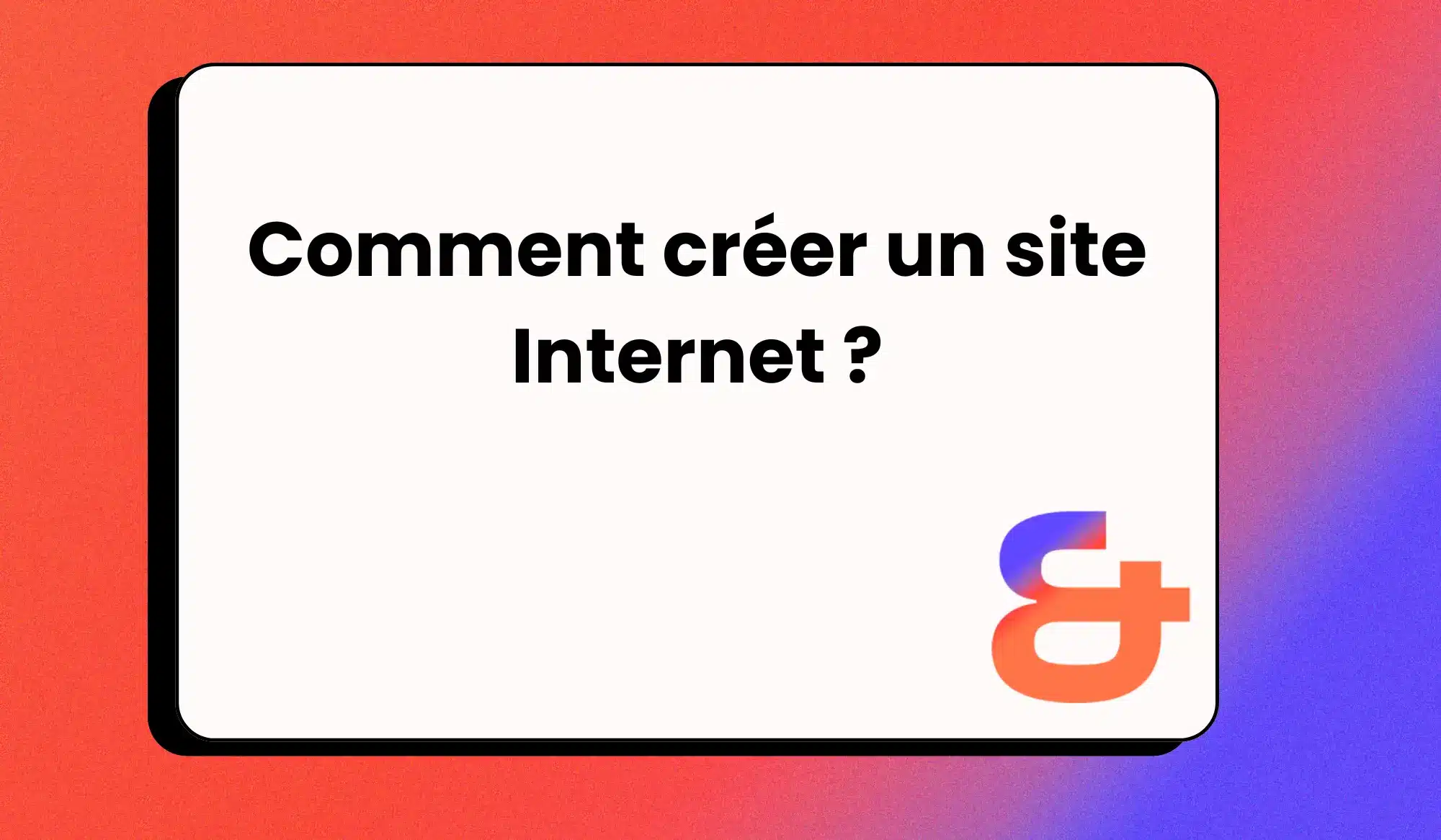 Créer un site internet